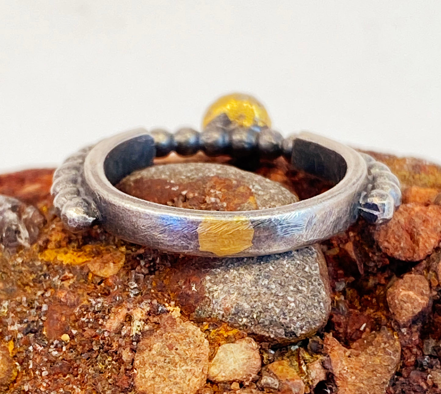 Funky Sterling Silver with 22K gold accents