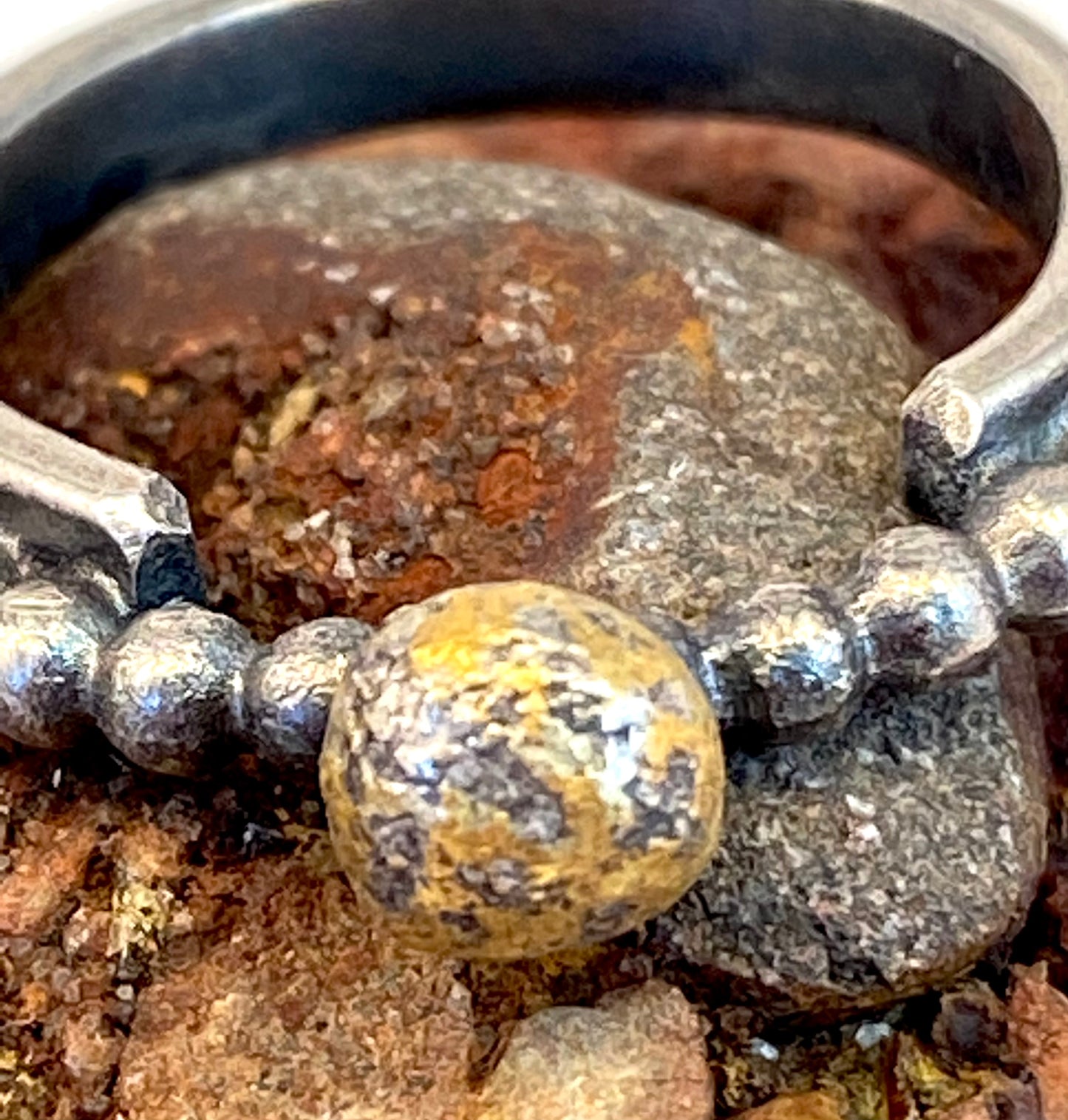 Funky Sterling Silver with 22K gold accents