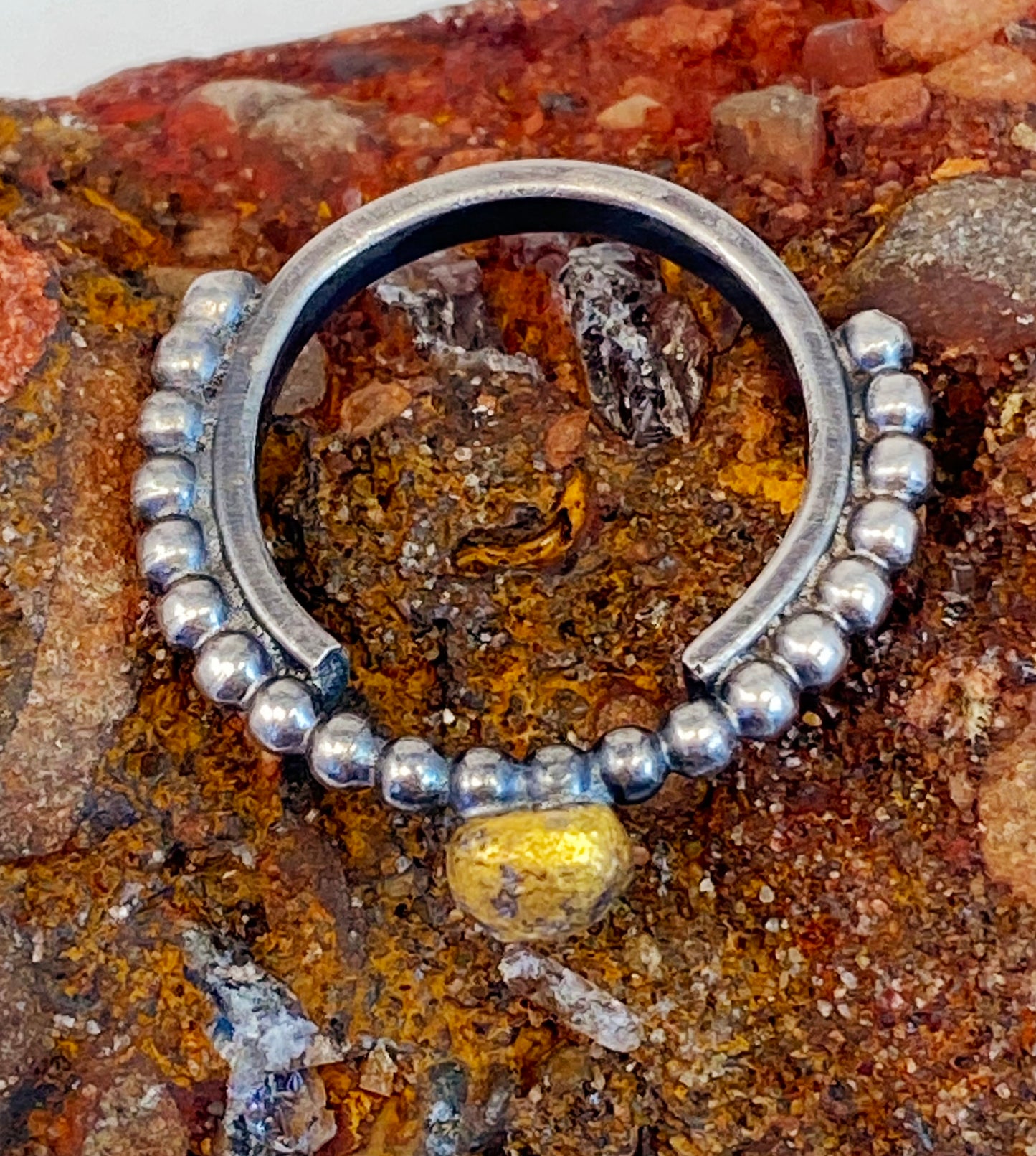 Funky Sterling Silver with 22K gold accents