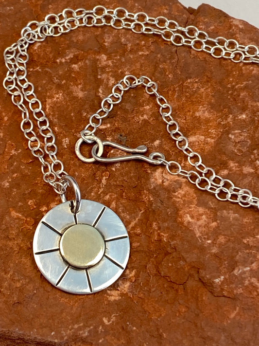 Sun Disc Necklace